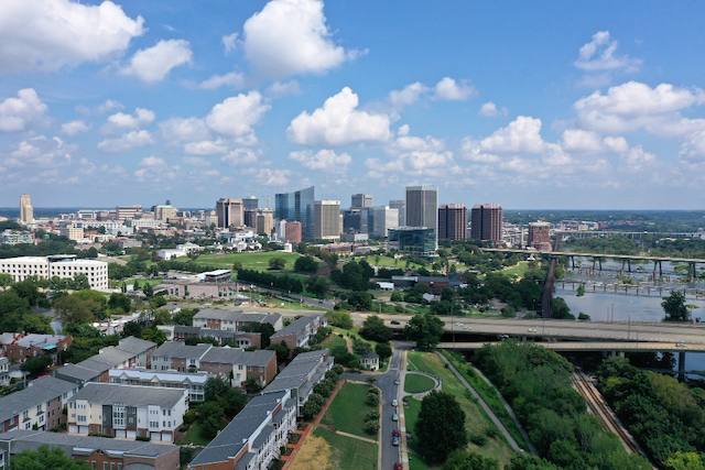 City of Richmond, Virginia, skyline with buildings on the background